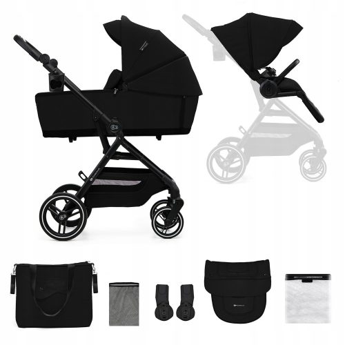  YOXI Kinderkraft 2-in-1 Multifunctional Stroller, Black