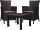  Curver garden furniture set, plastic, Allibert Rosario, brown, 3-piece.