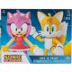  SONIC THE HEDGEHOG JAKKS PACIFIC AMY + TAILS MOVABLE FIGURE SET