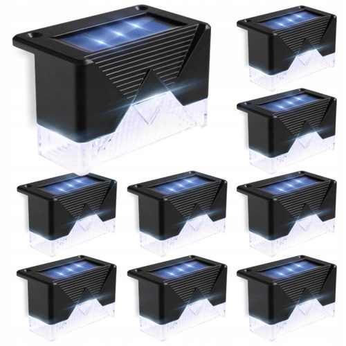 XBAY solar lamp, black, 7.8 cm, 8 pcs.