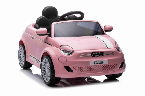  Children's vehicle Fiat 500e 2x45W 12V5Ah EVA wheels PINK + FREE bow