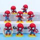  8 PIECES OF SMALL Q SPIDER-MAN DECORATIONS