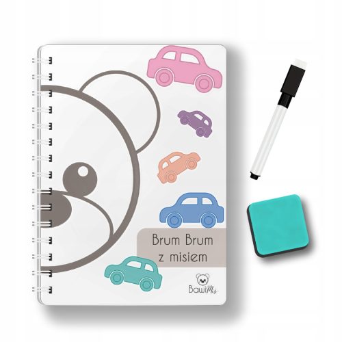  REUSABLE DRAWING BOOK with SPONGE and MARKER, EDUCATIONAL