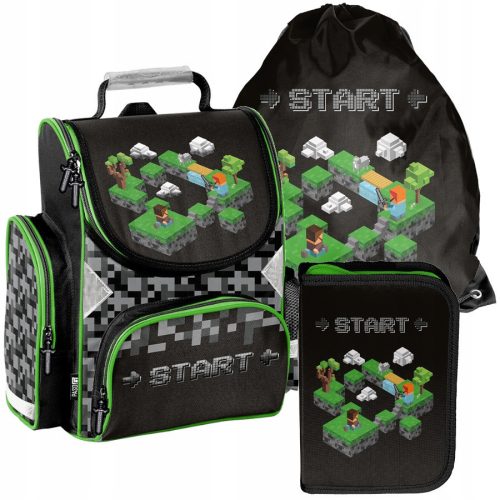  SCHOOL BAG PASO Backpack MINECRAFT Class 1-3 START