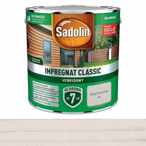  Sadolin wood impregnation cream white 4 l