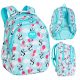  CoolPack Multi-Compartment School Backpack, White, Black, Shades of Blue, Multicolor, 21 l