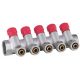  X-HOME PEX MANIFOLD 1” x 16 mm 5 CIRCUITS DHW SECTIONS FOR HOT WATER MONO