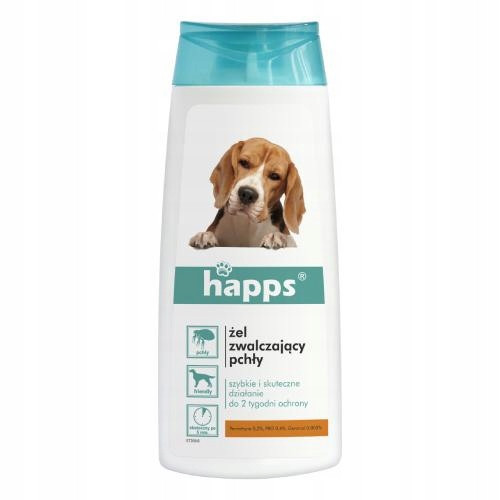  Happs parasite drops Flea control gel 190 g 150 ml