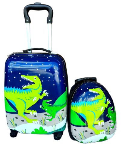  VALISE CABINE ENFANT DINOSAURE BAGAGE + SAC À DOS