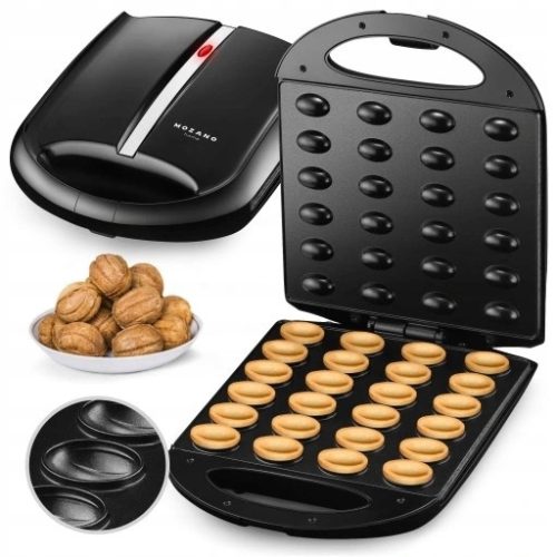  Ruhhy 22724 1600W Nut Cookie Toaster Black