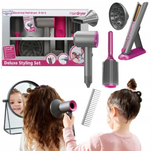  HAIR DRYER SMALL HAIRDRESSER SET STRAIGHTENER BATTERIES BEAUTY SALON WOOPIE