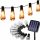  Solar lamp, black, 7 cm, 20 pcs.