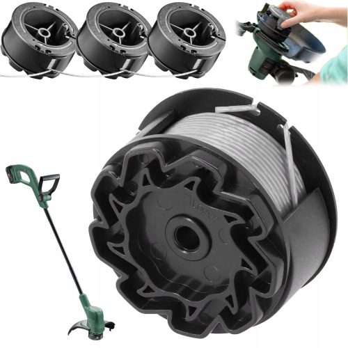  SPOOL LINE 1.6MM 6.1M FOR BOSCH STRIMMER 3PCS