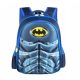  K&M school backpack with multiple compartments. Shades of blue