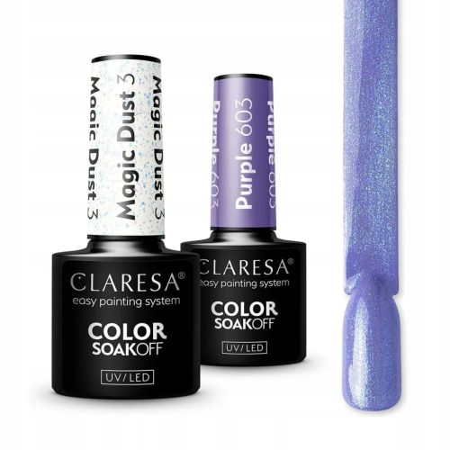  Hybrid nail polish Claresa Purple 603 5 ml