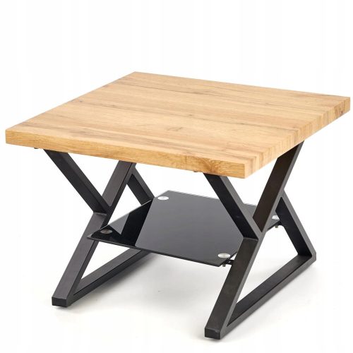  Halmar XENA square bench 60 x 60 x 45 cm, natural oak