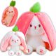  Mascot cute rabbit strawberry 2in1 large 35cm plush cute cuddly toy