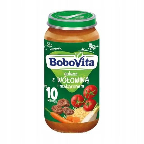  Bobovita Dinner Beef and pasta goulash after 10 months 250 g from 10 months 250 g pasta, beef