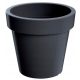  Prosperplast flowerpot, 58.2 cm x 58.2 x 52.3 cm, diameter 58.2 cm, plastic in grey and silver tones