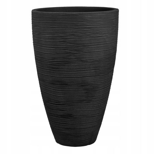  Flowerpot for the terrace, 45 cm x 45 x 70 cm, diameter 45 cm, plastic, anthracite