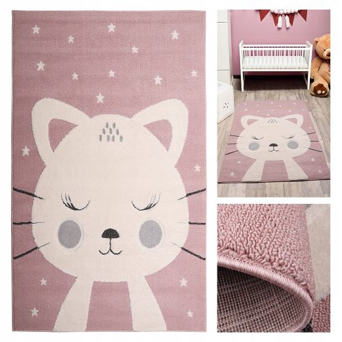  Small rug for girls Skandi 100x150 pink