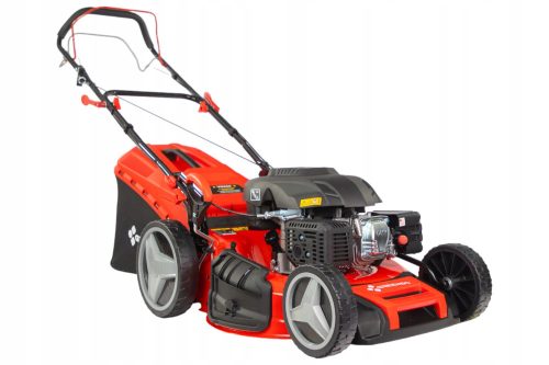  Greenso petrol lawn mower with basket, 224 cm³ capacity. Basket 75 l, cutting width 53 cm