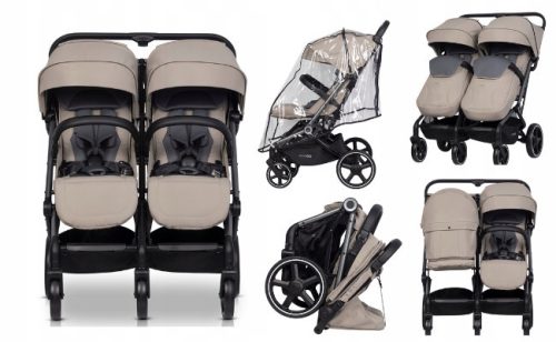  Easy Go Echo Savana Beige Double Stroller