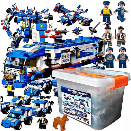  Blocks MOBILE POLICE 828 pcs. SWAT car, car