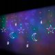  LED curtain lamps moon stars 2.5m 138LED mul