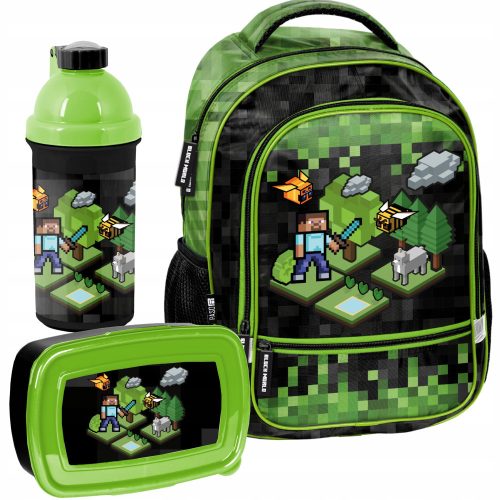  School Backpack with Multiple Compartments Minecraft Paso Black, Green Shades, Multicolored 19 l + 2 more products