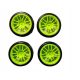  WHEELS 1/10 HEX12MM DRIFT ON ROAD GREEN HSP RC 200-6 JAKAR