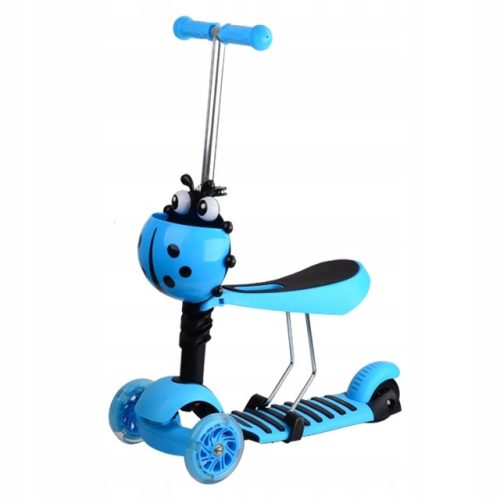  TRICYCLE SCOOTER BIEDRONKA 3in1 Blue FOR ONE CHILD