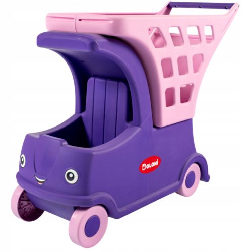  Shopping Cart Basket On Wheels For Children Pusher Purple