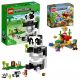  LEGO Minecraft 21245 Panda Sanctuary + LEGO Minecraft 21164 Coral Reef