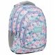 Spacious 4-Compartment BackUP Youth School Backpack for Girls with Floral Design