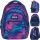Colorful Neony Lights Youth School Backpack with 3 Compartments