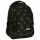 BackUP Youth School Backpack with Robot Design, 3 Compartments - Black and Green