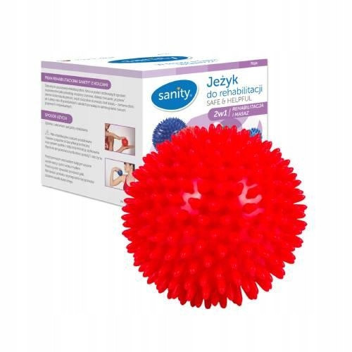  Sanity Ball BALL WITH SPIKES 9CM red