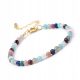  Bracelet Stone Amazonite Garnet Lapis Lazuli Spinel Apatite Fluorite 4mm