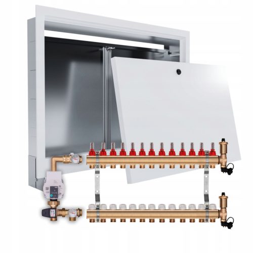  Underfloor heating manifold 13 + WILO PUMP + concealed BOX