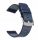  Leather watch strap 20mm navy blue + telescope