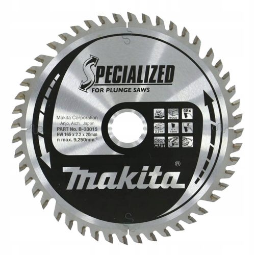  Makita B-33015 special cutting disc 165x20