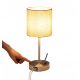  EDISHINE bedside lamp in beige and brown