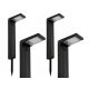  Recessed solar light LED Plus black 58.5 cm 4 pcs.