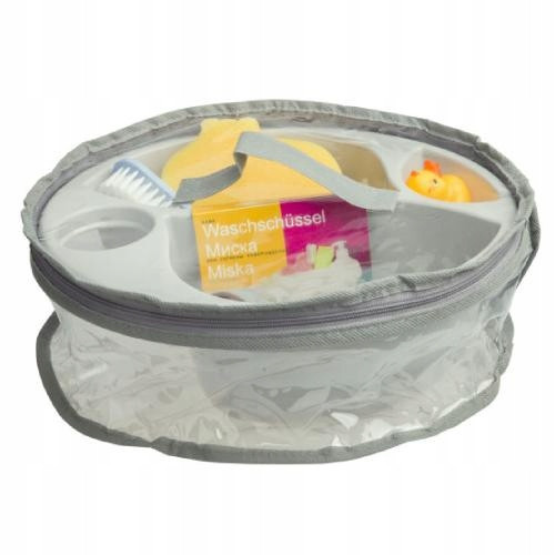  MALTEX Hygienic bowl with accessories in a cosmetic bag, gray 8108