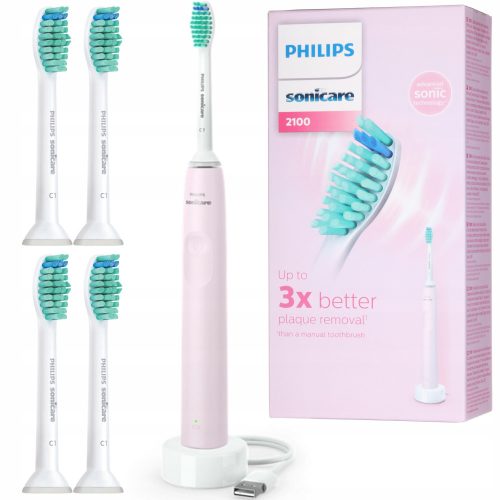  Philips Sonicare HX3673/11 Pink sonic toothbrush included