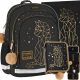  Starpak Multi-Compartment School Backpack, Black, Grey and Silver Tones, Yellow and Gold Tones, Multicolor, 23L + 2 more products
