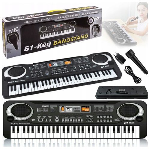  KEYBOARD PIANO ORGAN ELECTRONIC PIANO 61 KEYS CHILDREN + MICROPHONE