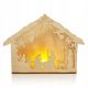  WOODEN NIECHE, CHRISTMAS DECORATION WITH LED CANDLE