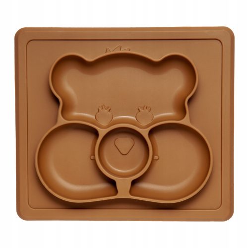  Non-slip silicone pad with teddy bear-shaped compartments